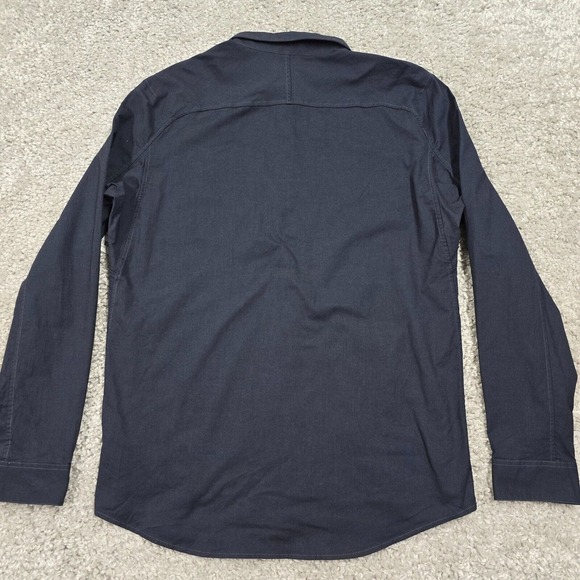Lululemon All Town Buttondown Shirt Mens XL Blue Button Up Long Sleeve Logo - Picture 8 of 12